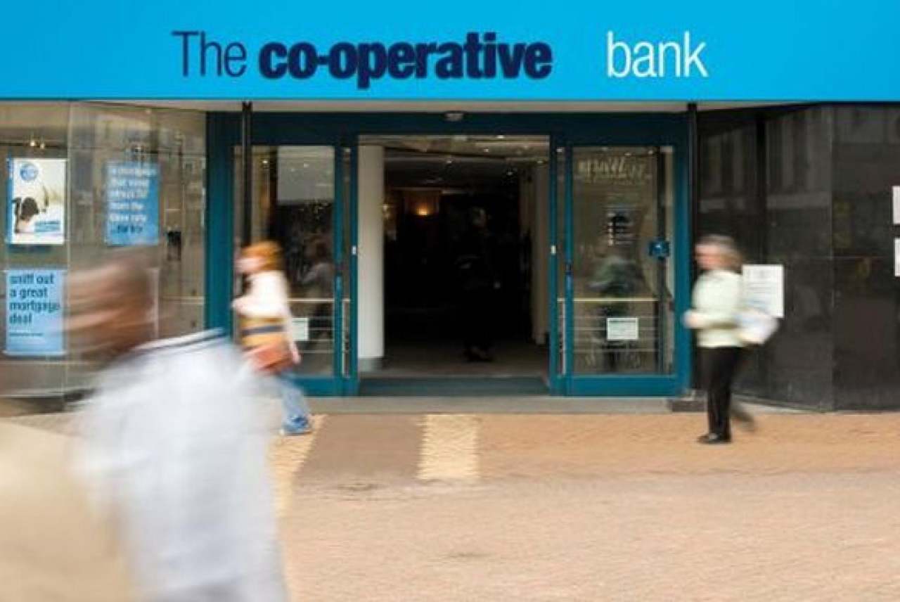 Front of co-operative bank shop